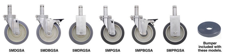 metro stainless steel casters